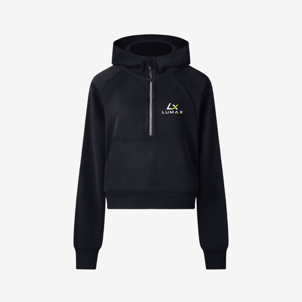 Lumax Women's Cropped Half-Zip Hoodie