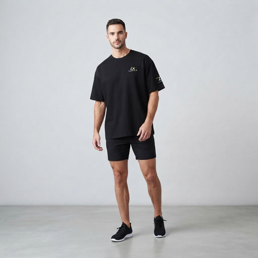 Lumax Heavyweight Drop Shoulder Cotton T-Shirt