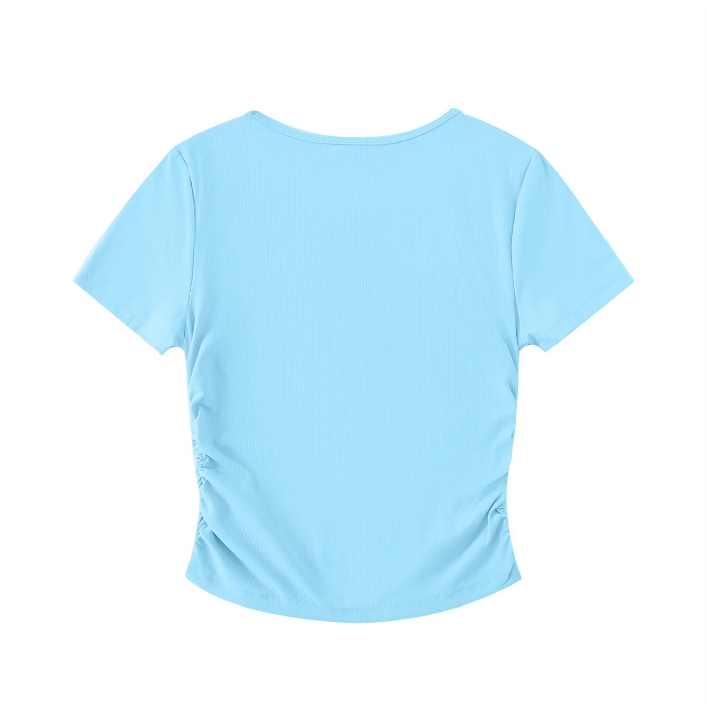 Lumax Ruched Bodycon Crop Top