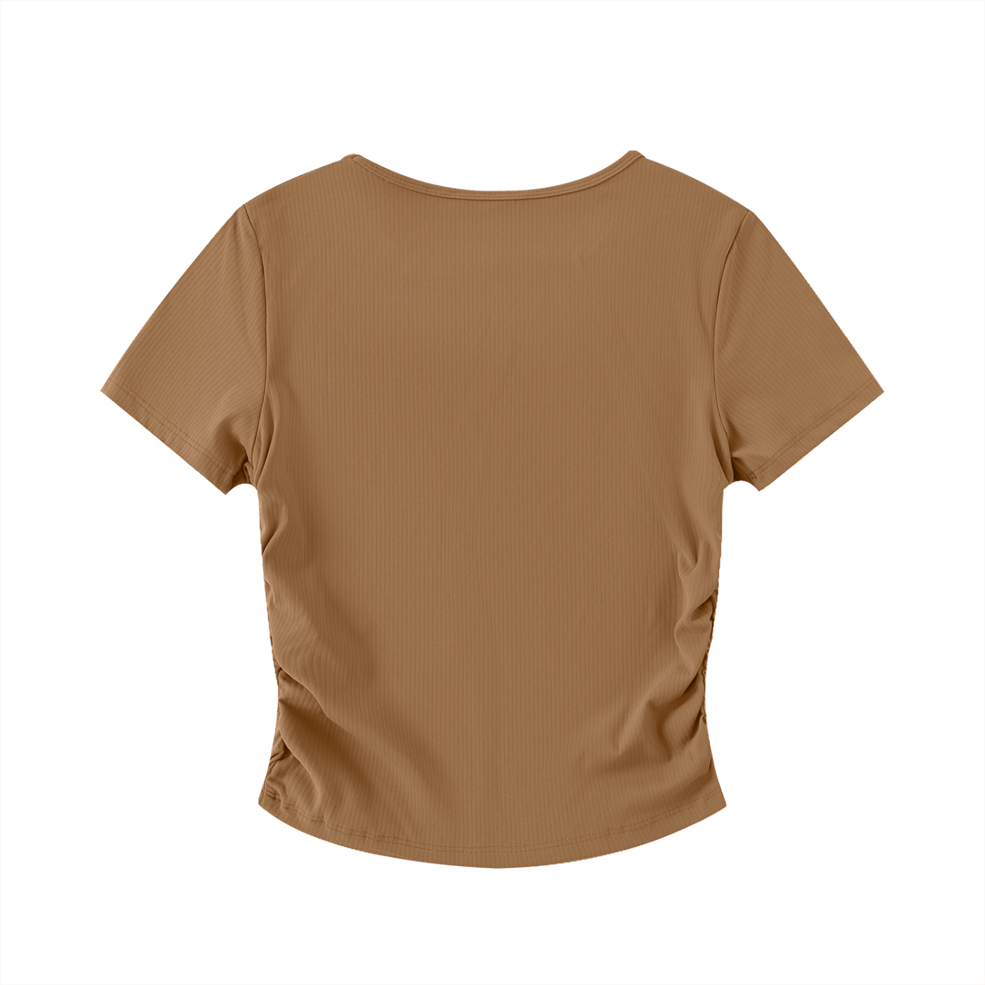 Lumax Ruched Bodycon Crop Top