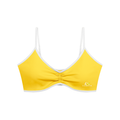 Lumax Women's Colour Block Ruched V-Neck Sports Bra