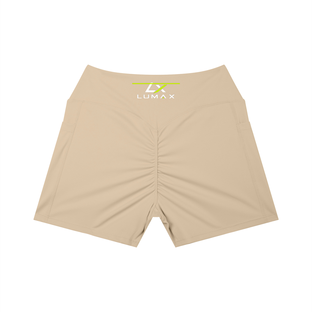 Lumax Women's High Rise Pocket Yoga Shorts