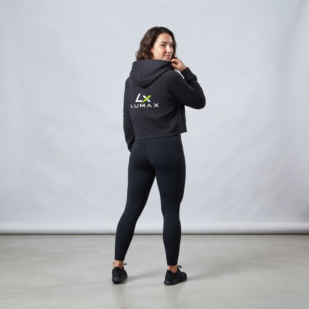 Lumax Women's Cropped Half-Zip Hoodie