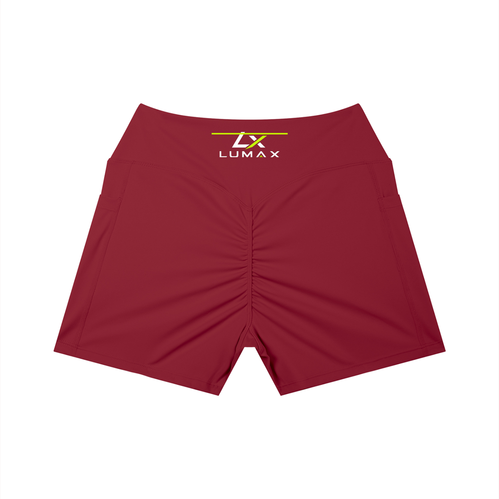 Lumax Women's High Rise Pocket Yoga Shorts