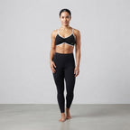 Lumax Women's Colour Block Ruched V-Neck Sports Bra