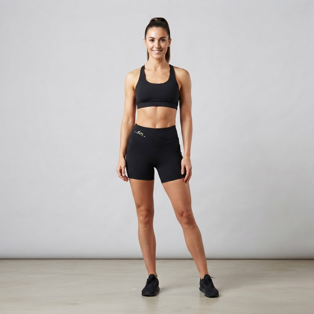 Lumax Women's High Rise Pocket Yoga Shorts