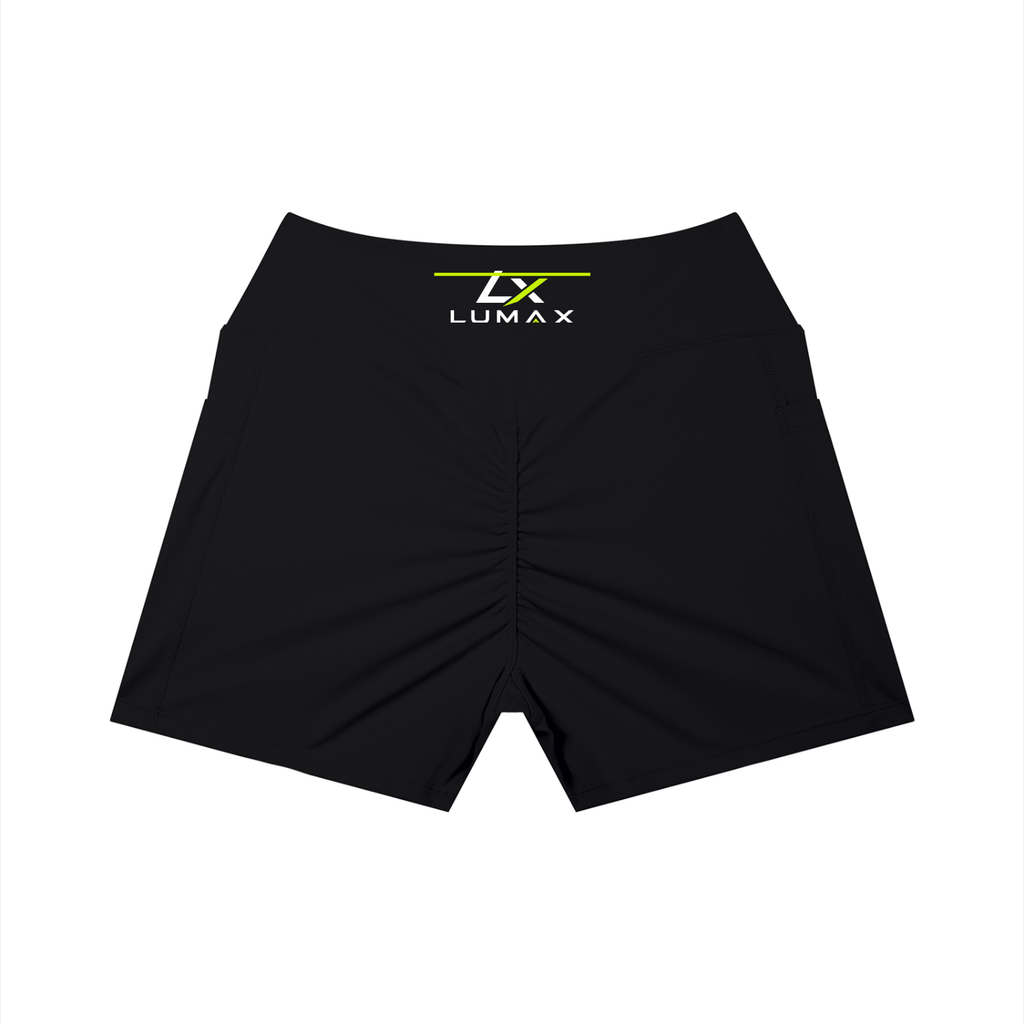 Lumax Women's High Rise Pocket Yoga Shorts