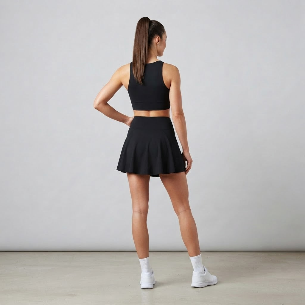 Lumax Women's Pleated A-Line Tennis Skirt