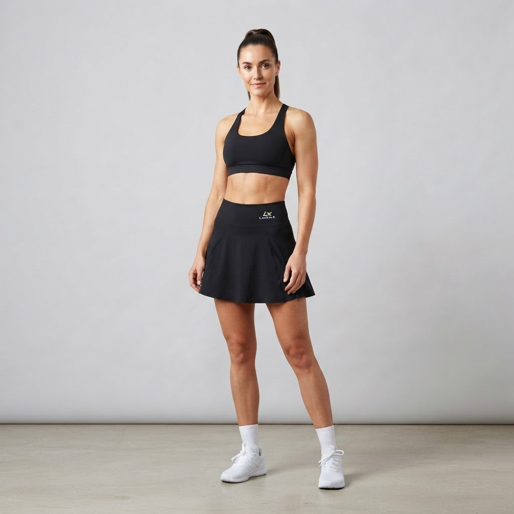 Lumax Women's Pleated A-Line Tennis Skirt