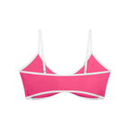 Lumax Women's Colour Block Ruched V-Neck Sports Bra