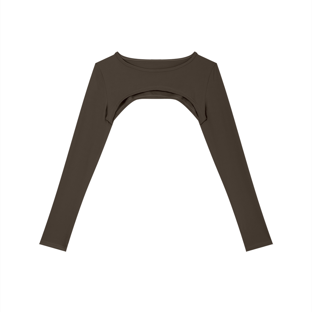 Lumax Women's Cutout Long Sleeve Yoga Shrug