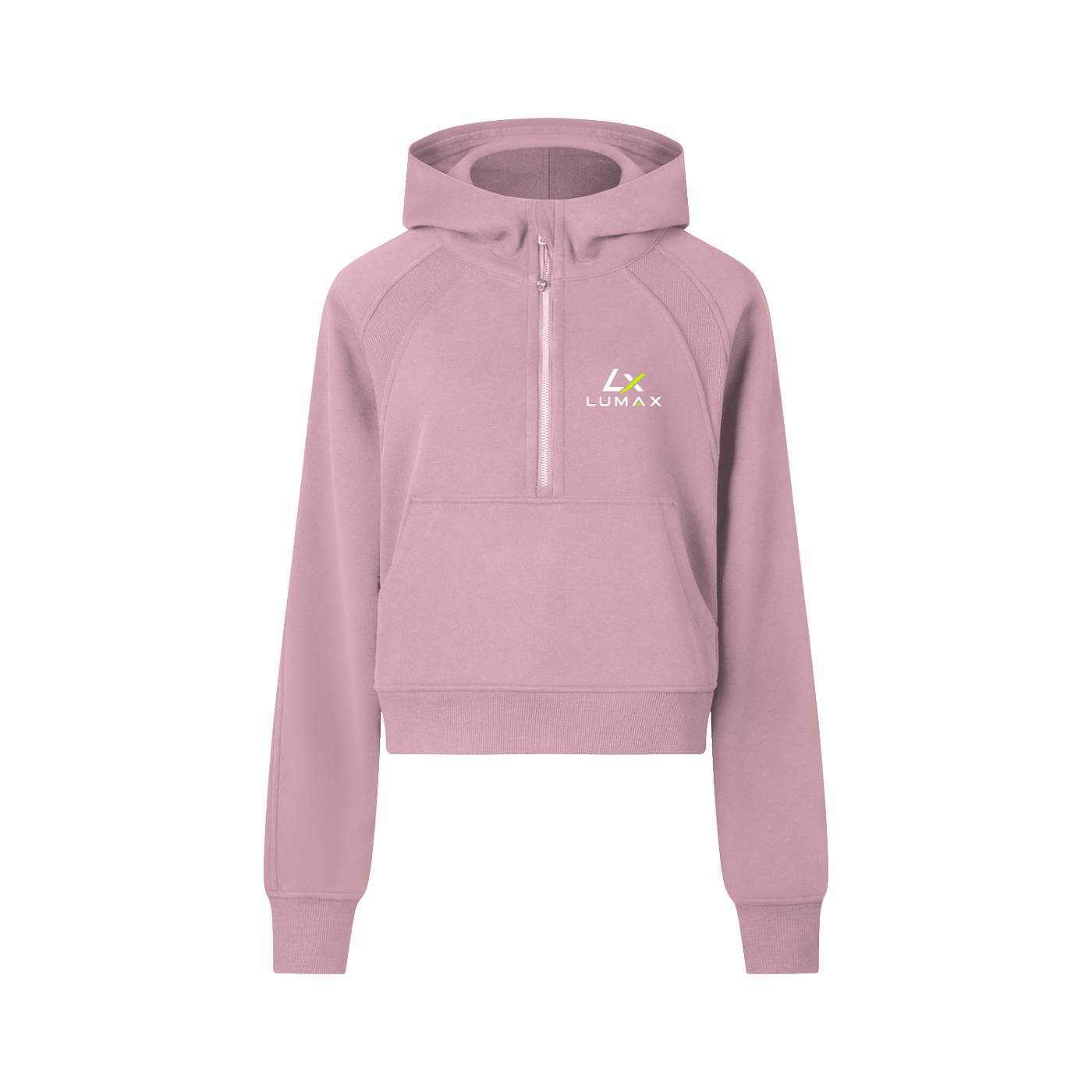 Lumax Women's Cropped Half-Zip Hoodie | Performance Activewear – LUMAX