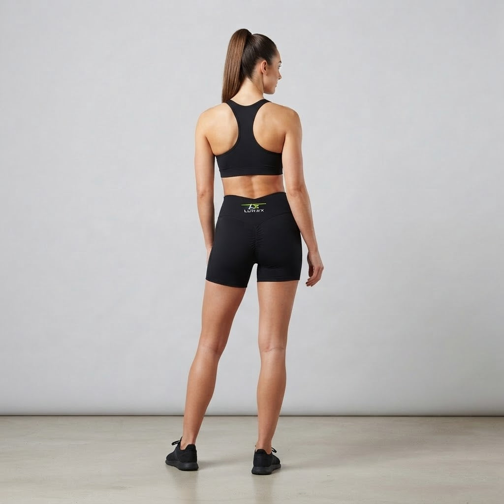 Lumax Women's High Rise Pocket Yoga Shorts